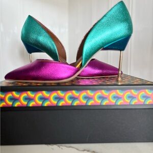 Kurt Geiger Blue and Pink Stiletto Heels
